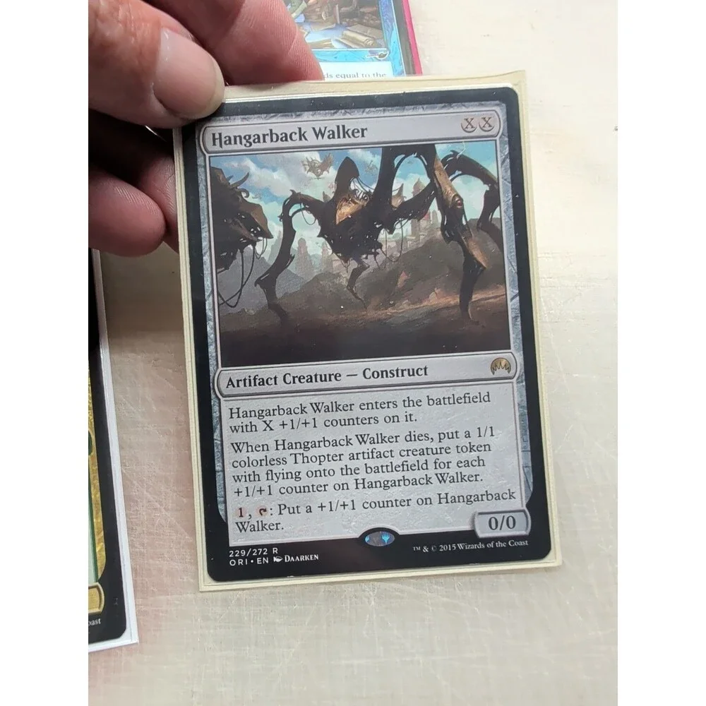 ​MTG Lot of Ten: 2x Hangarback Walker, 2x Grumgully, Full-Art Lands & more